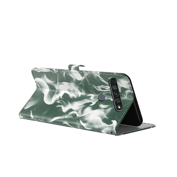For LG K61 Cloud Fog Pattern Horizontal Flip Leather Case with Holder & Card Slot & Wallet