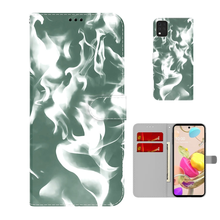 For LG K42 Cloud Fog Pattern Horizontal Flip Leather Case with Holder & Card Slot & Wallet