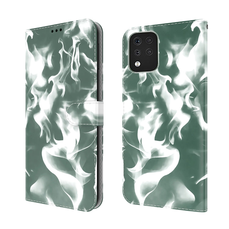 For LG K42 Cloud Fog Pattern Horizontal Flip Leather Case with Holder & Card Slot & Wallet
