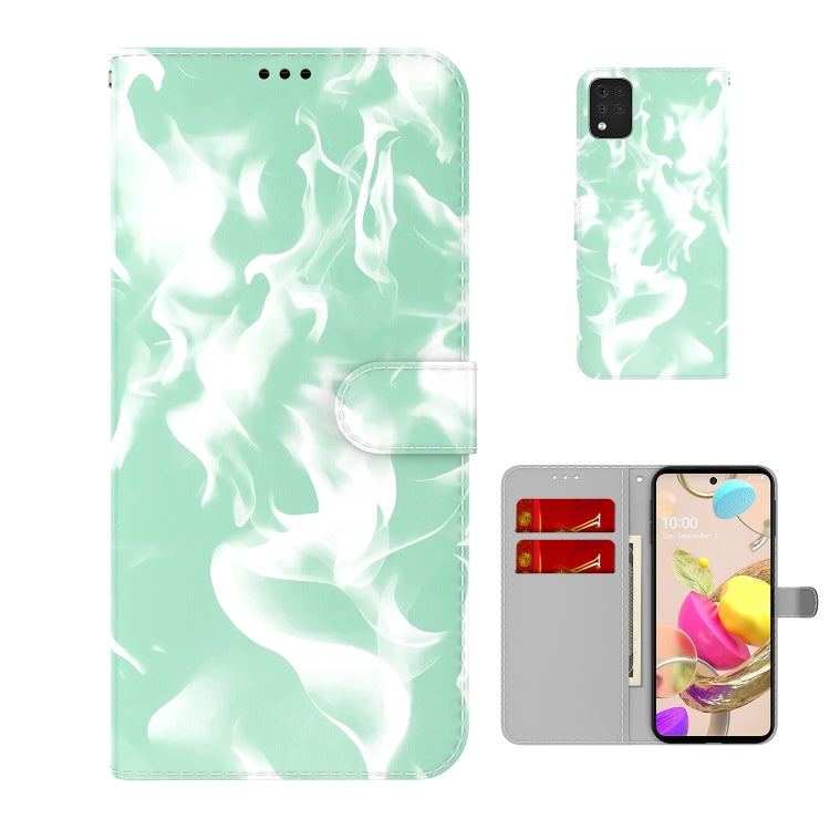 For LG K42 Cloud Fog Pattern Horizontal Flip Leather Case with Holder & Card Slot & Wallet