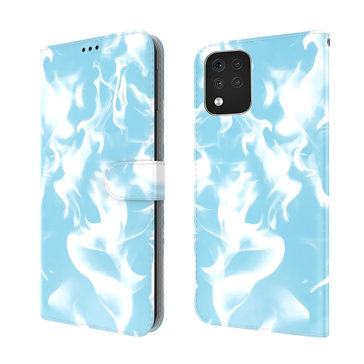 For LG K42 Cloud Fog Pattern Horizontal Flip Leather Case with Holder & Card Slot & Wallet