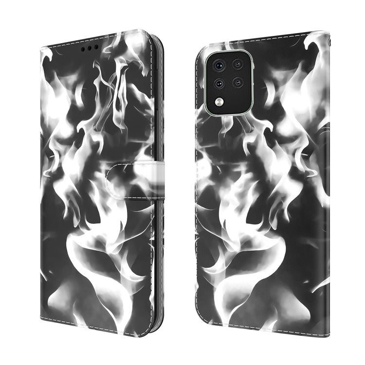 For LG K42 Cloud Fog Pattern Horizontal Flip Leather Case with Holder & Card Slot & Wallet