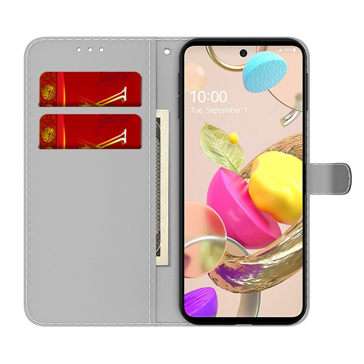 For LG K42 Cloud Fog Pattern Horizontal Flip Leather Case with Holder & Card Slot & Wallet
