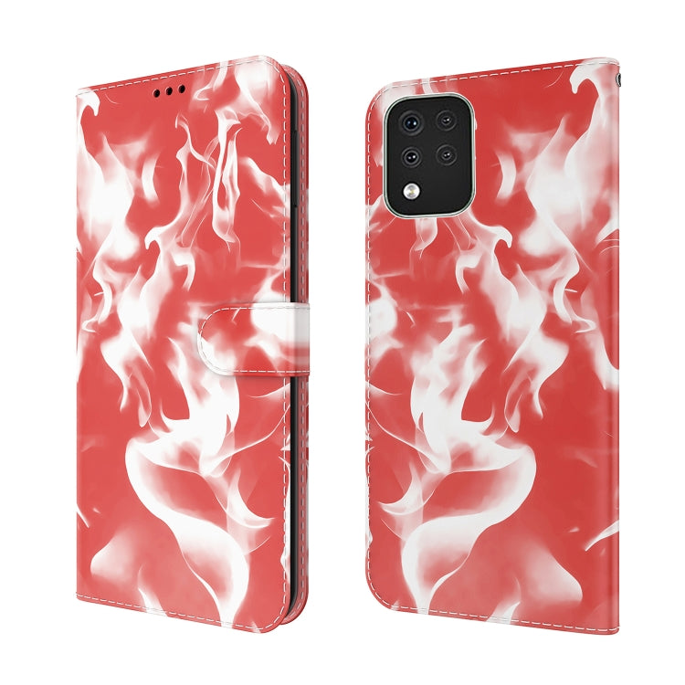 For LG K42 Cloud Fog Pattern Horizontal Flip Leather Case with Holder & Card Slot & Wallet