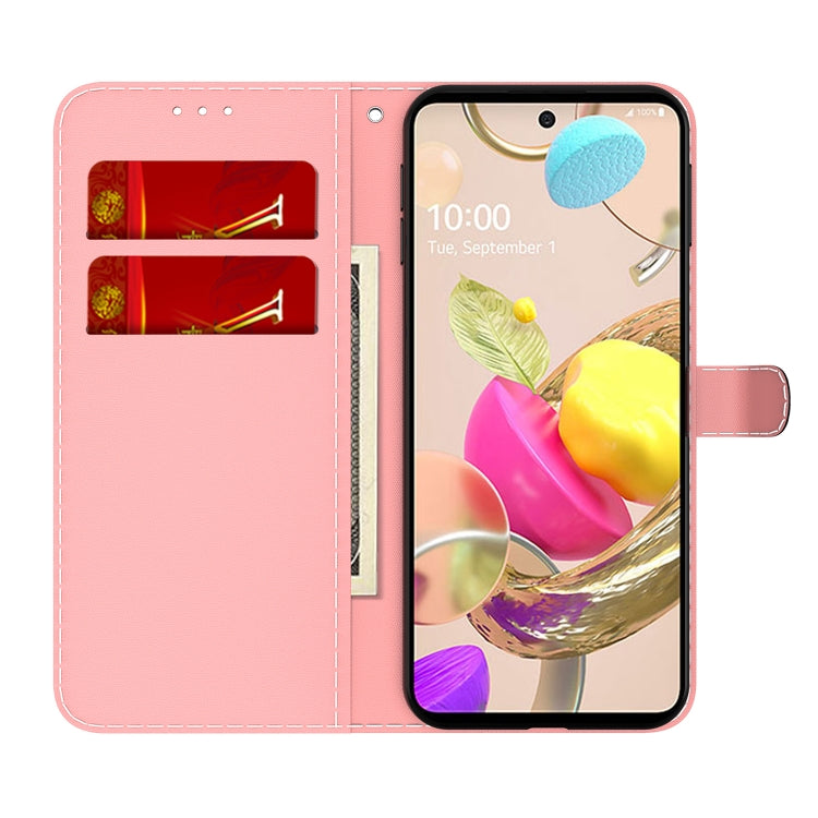 For LG K42 Cloud Fog Pattern Horizontal Flip Leather Case with Holder & Card Slot & Wallet