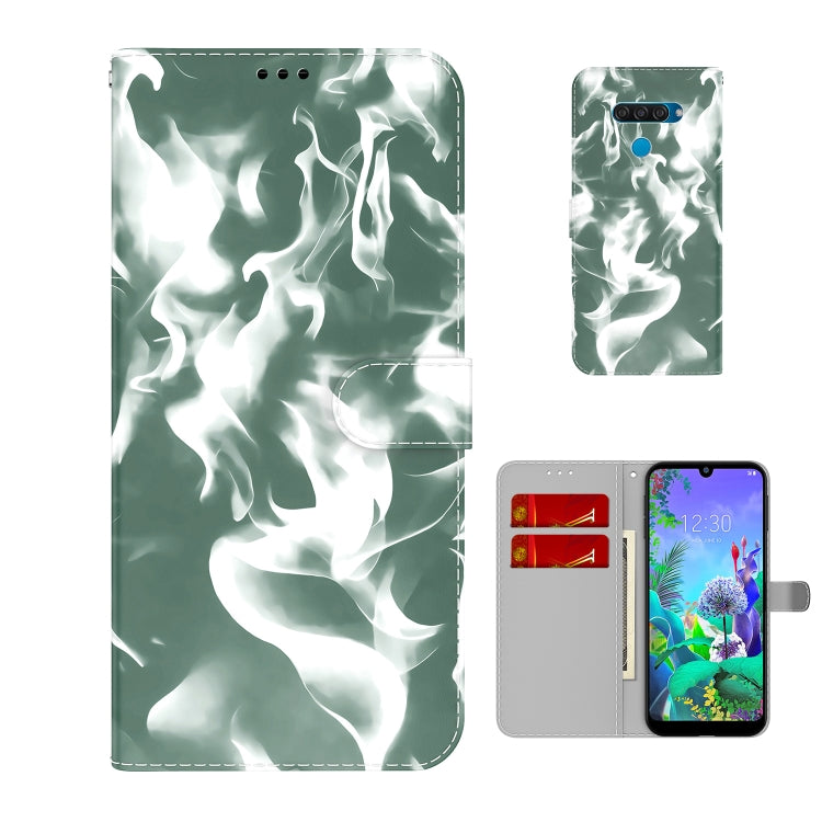 For LG K50 / Q60 Cloud Fog Pattern Horizontal Flip Leather Case with Holder & Card Slot & Wallet