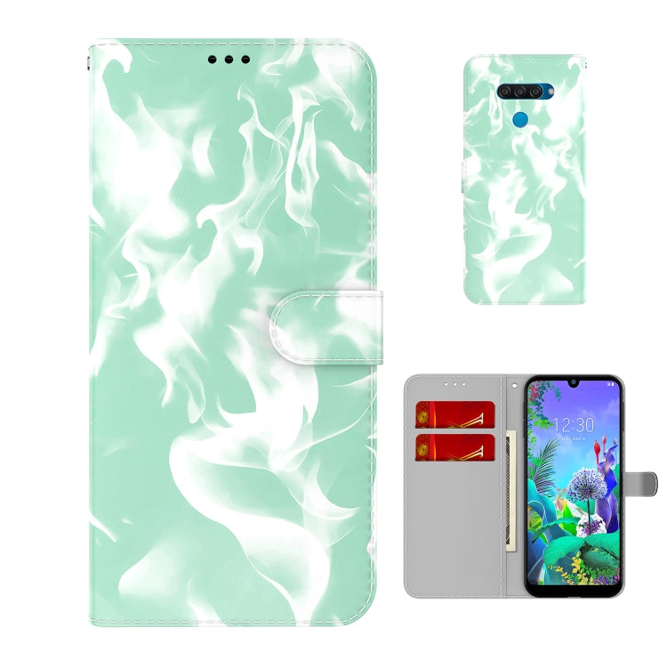 For LG K50 / Q60 Cloud Fog Pattern Horizontal Flip Leather Case with Holder & Card Slot & Wallet
