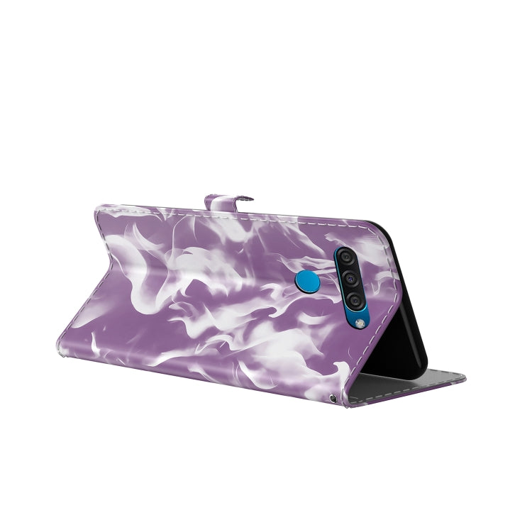 For LG K50 / Q60 Cloud Fog Pattern Horizontal Flip Leather Case with Holder & Card Slot & Wallet