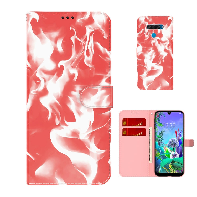 For LG K50 / Q60 Cloud Fog Pattern Horizontal Flip Leather Case with Holder & Card Slot & Wallet