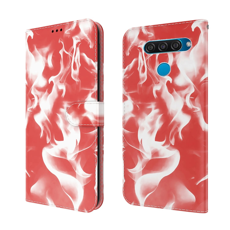 For LG K50 / Q60 Cloud Fog Pattern Horizontal Flip Leather Case with Holder & Card Slot & Wallet