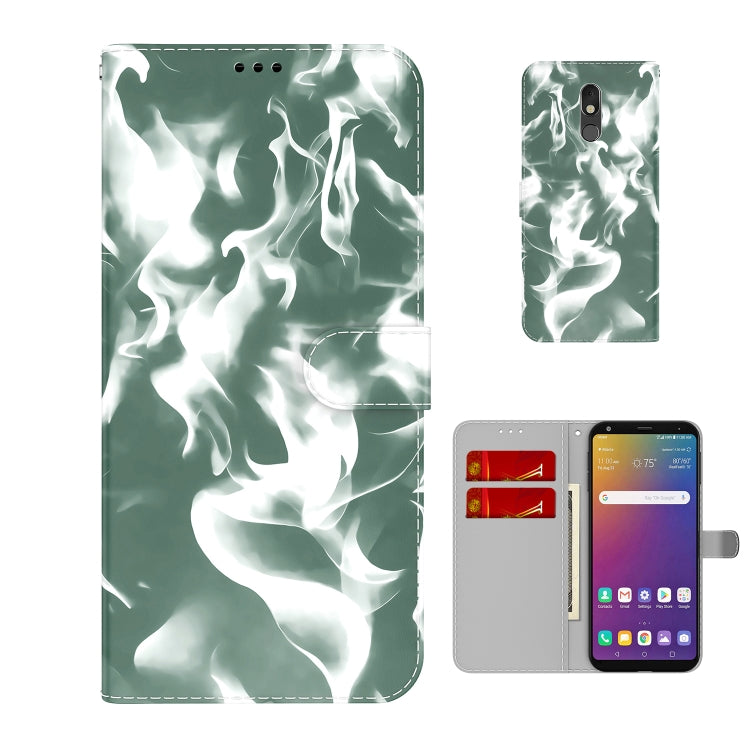 For LG Stylo 5 Cloud Fog Pattern Horizontal Flip Leather Case with Holder & Card Slot & Wallet