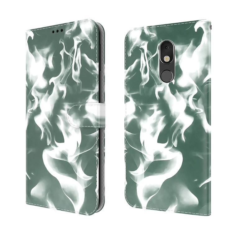 For LG Stylo 5 Cloud Fog Pattern Horizontal Flip Leather Case with Holder & Card Slot & Wallet