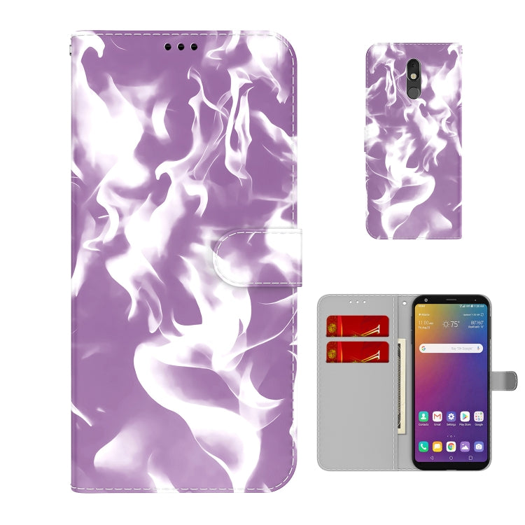 For LG Stylo 5 Cloud Fog Pattern Horizontal Flip Leather Case with Holder & Card Slot & Wallet