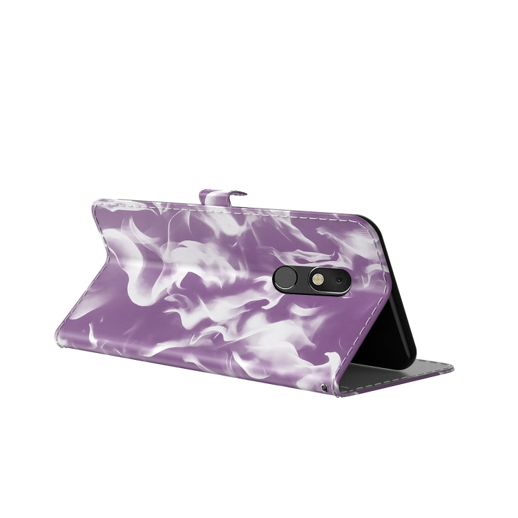 For LG Stylo 5 Cloud Fog Pattern Horizontal Flip Leather Case with Holder & Card Slot & Wallet