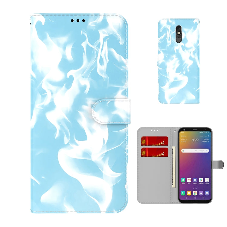For LG Stylo 5 Cloud Fog Pattern Horizontal Flip Leather Case with Holder & Card Slot & Wallet