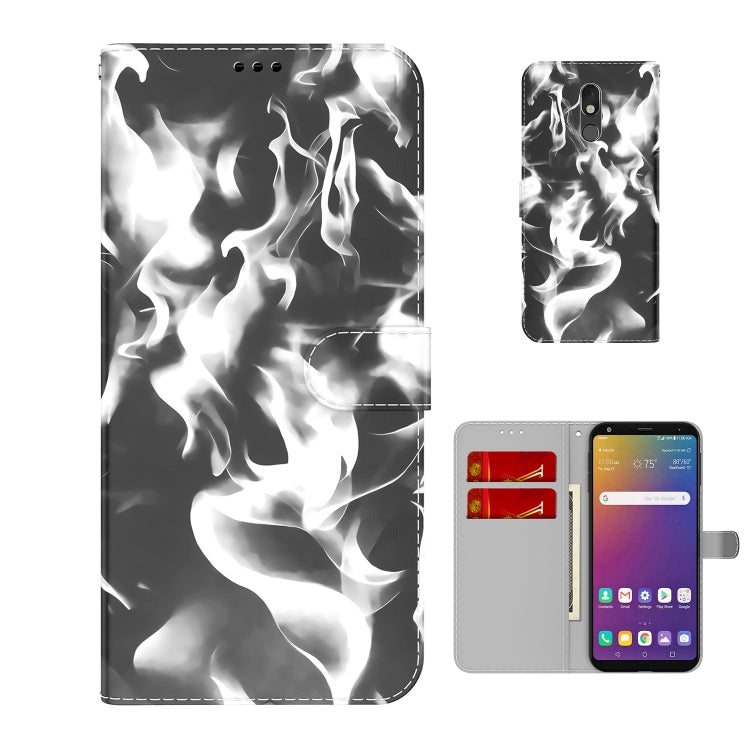 For LG Stylo 5 Cloud Fog Pattern Horizontal Flip Leather Case with Holder & Card Slot & Wallet
