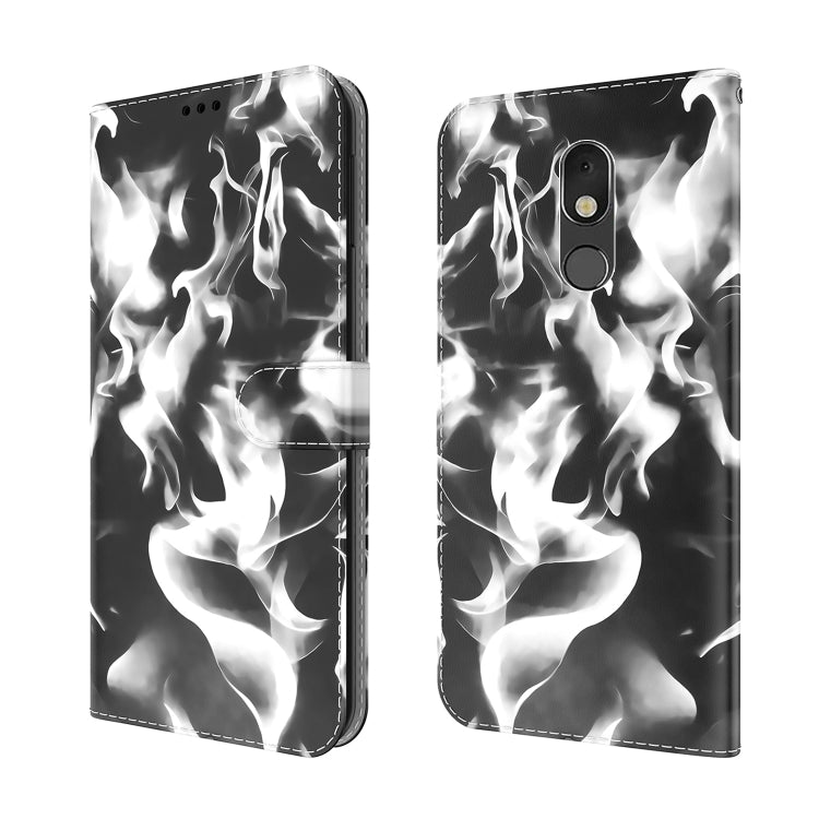 For LG Stylo 5 Cloud Fog Pattern Horizontal Flip Leather Case with Holder & Card Slot & Wallet