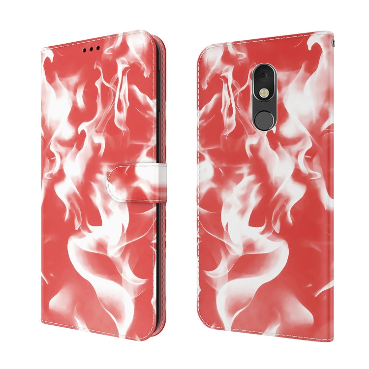 For LG Stylo 5 Cloud Fog Pattern Horizontal Flip Leather Case with Holder & Card Slot & Wallet
