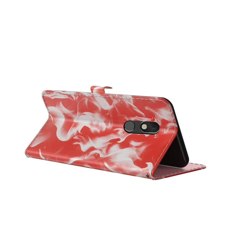 For LG Stylo 5 Cloud Fog Pattern Horizontal Flip Leather Case with Holder & Card Slot & Wallet