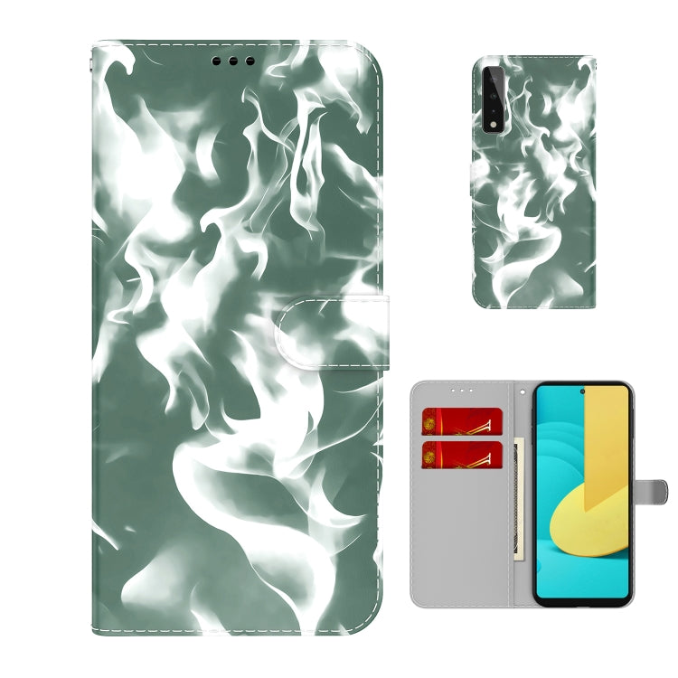 For LG Stylo 7 5G Cloud Fog Pattern Horizontal Flip Leather Case with Holder & Card Slot & Wallet