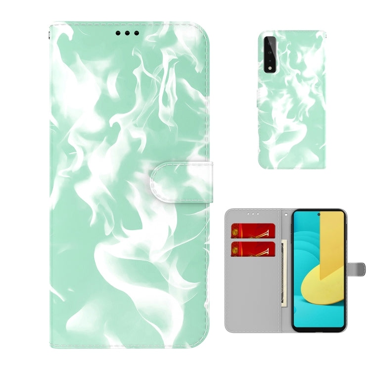 For LG Stylo 7 5G Cloud Fog Pattern Horizontal Flip Leather Case with Holder & Card Slot & Wallet