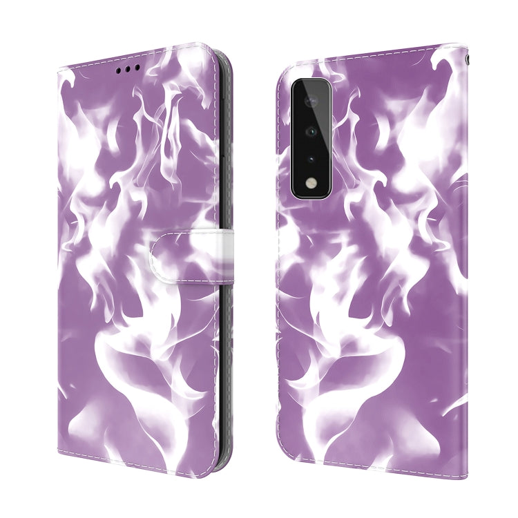 For LG Stylo 7 5G Cloud Fog Pattern Horizontal Flip Leather Case with Holder & Card Slot & Wallet