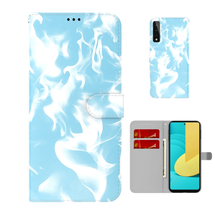 For LG Stylo 7 5G Cloud Fog Pattern Horizontal Flip Leather Case with Holder & Card Slot & Wallet
