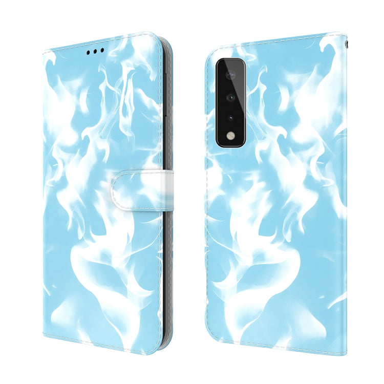 For LG Stylo 7 5G Cloud Fog Pattern Horizontal Flip Leather Case with Holder & Card Slot & Wallet