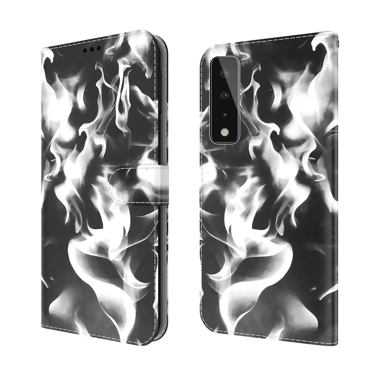 For LG Stylo 7 5G Cloud Fog Pattern Horizontal Flip Leather Case with Holder & Card Slot & Wallet