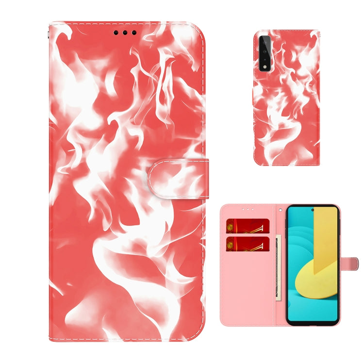 For LG Stylo 7 5G Cloud Fog Pattern Horizontal Flip Leather Case with Holder & Card Slot & Wallet