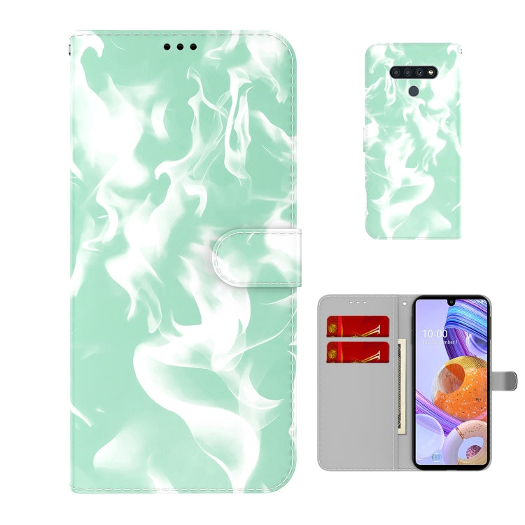 For LG Stylo 6 / K71 Cloud Fog Pattern Horizontal Flip Leather Case with Holder & Card Slot & Wallet