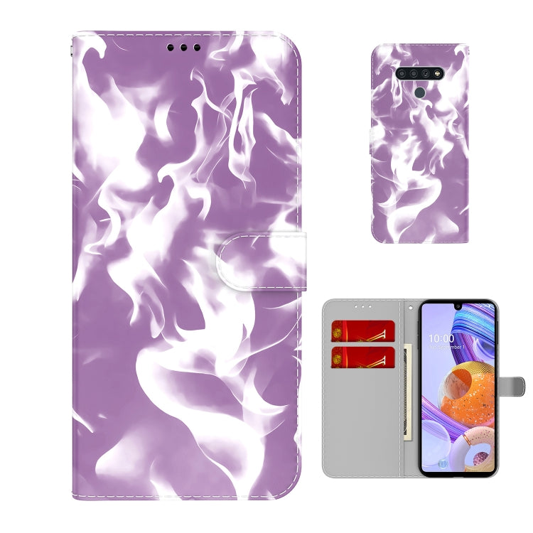 For LG Stylo 6 / K71 Cloud Fog Pattern Horizontal Flip Leather Case with Holder & Card Slot & Wallet