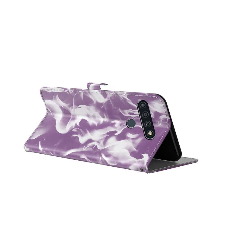 For LG Stylo 6 / K71 Cloud Fog Pattern Horizontal Flip Leather Case with Holder & Card Slot & Wallet