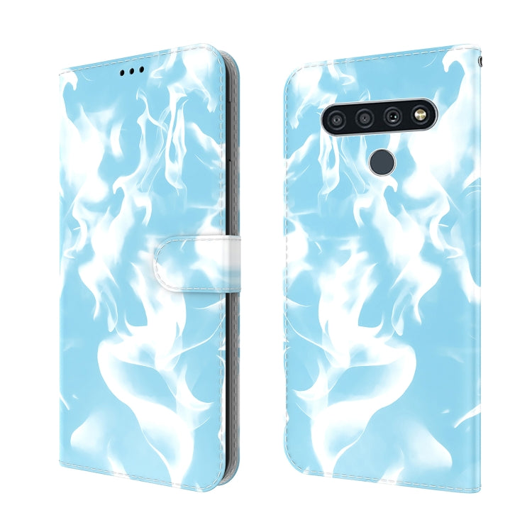For LG Stylo 6 / K71 Cloud Fog Pattern Horizontal Flip Leather Case with Holder & Card Slot & Wallet