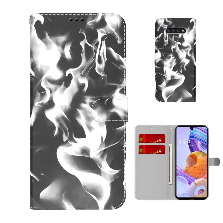 For LG Stylo 6 / K71 Cloud Fog Pattern Horizontal Flip Leather Case with Holder & Card Slot & Wallet