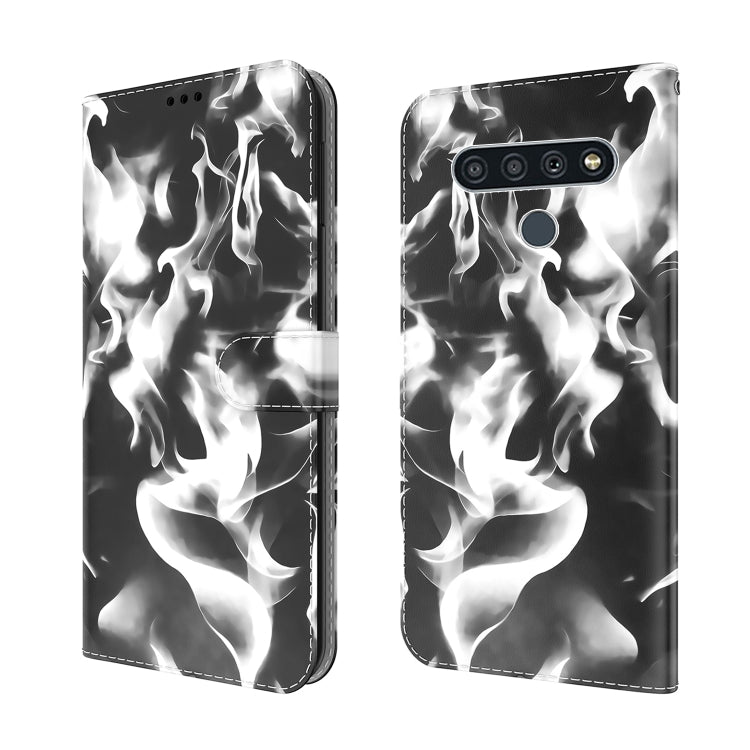 For LG Stylo 6 / K71 Cloud Fog Pattern Horizontal Flip Leather Case with Holder & Card Slot & Wallet