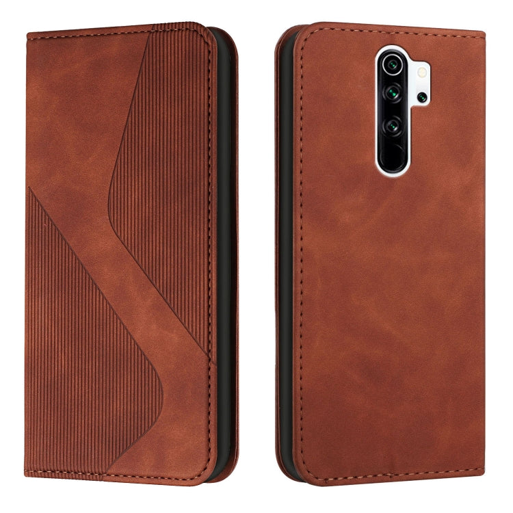 For Xiaomi Redmi 9 Skin Feel Magnetic S-type Solid Color Horizontal Flip Leather Case with Holder & Card Slot & Wallet