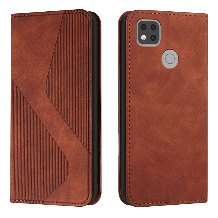 For Xiaomi Redmi 9C Skin Feel Magnetic S-type Solid Color Horizontal Flip Leather Case with Holder & Card Slot & Wallet