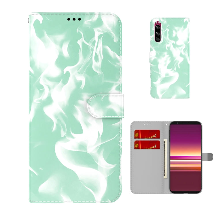 For Sony Xperia 5 Cloud Fog Pattern Horizontal Flip Leather Case with Holder & Card Slot & Wallet