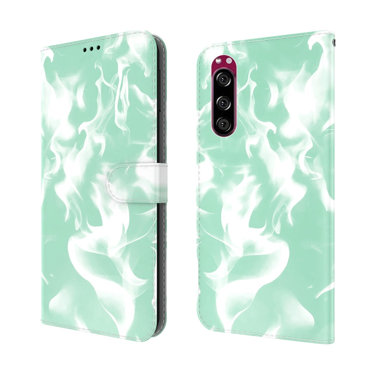 For Sony Xperia 5 Cloud Fog Pattern Horizontal Flip Leather Case with Holder & Card Slot & Wallet