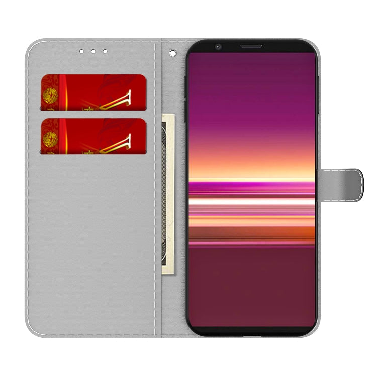 For Sony Xperia 5 Cloud Fog Pattern Horizontal Flip Leather Case with Holder & Card Slot & Wallet