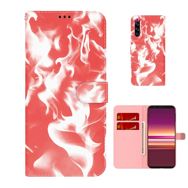 For Sony Xperia 5 Cloud Fog Pattern Horizontal Flip Leather Case with Holder & Card Slot & Wallet