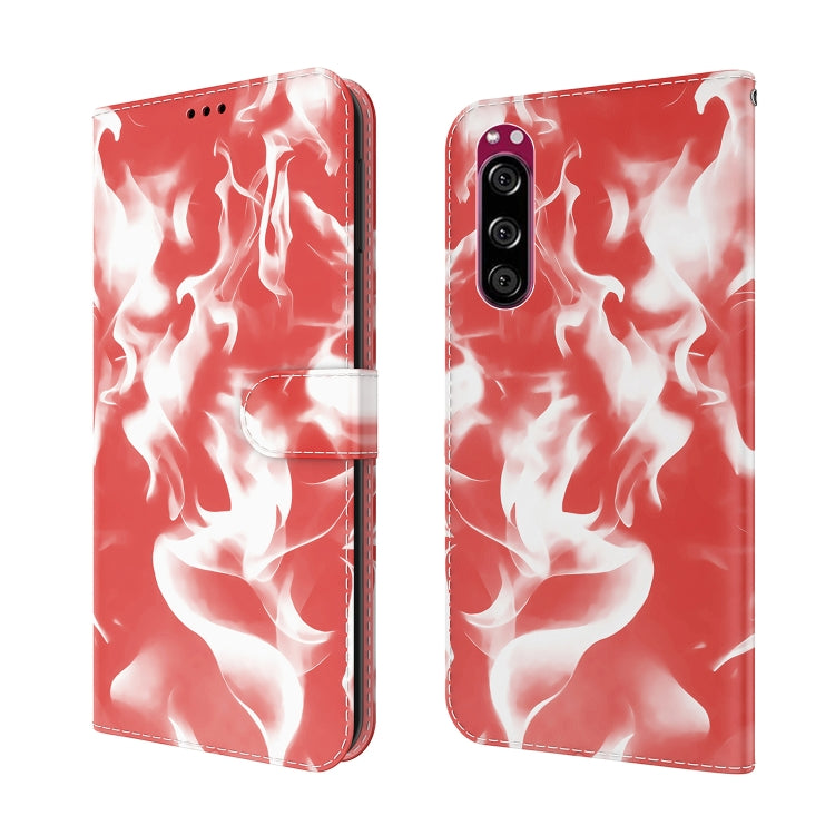 For Sony Xperia 5 Cloud Fog Pattern Horizontal Flip Leather Case with Holder & Card Slot & Wallet