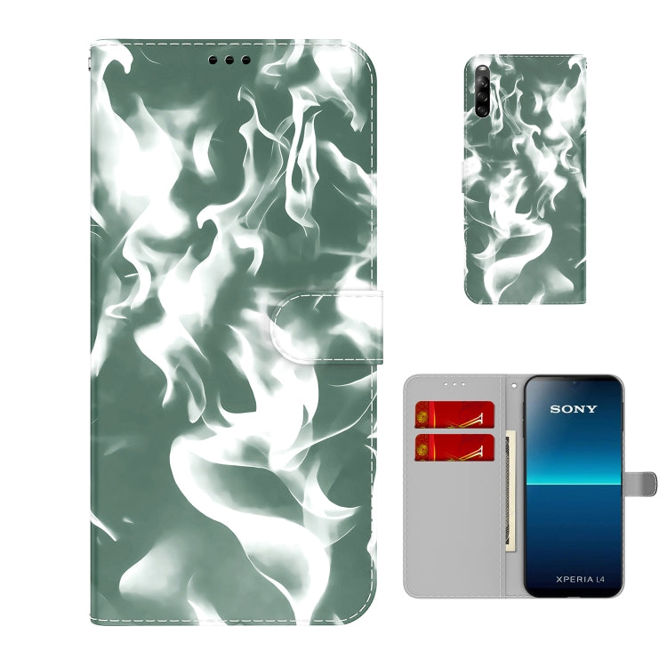 For Sony Xperia L4 Cloud Fog Pattern Horizontal Flip Leather Case with Holder & Card Slot & Wallet