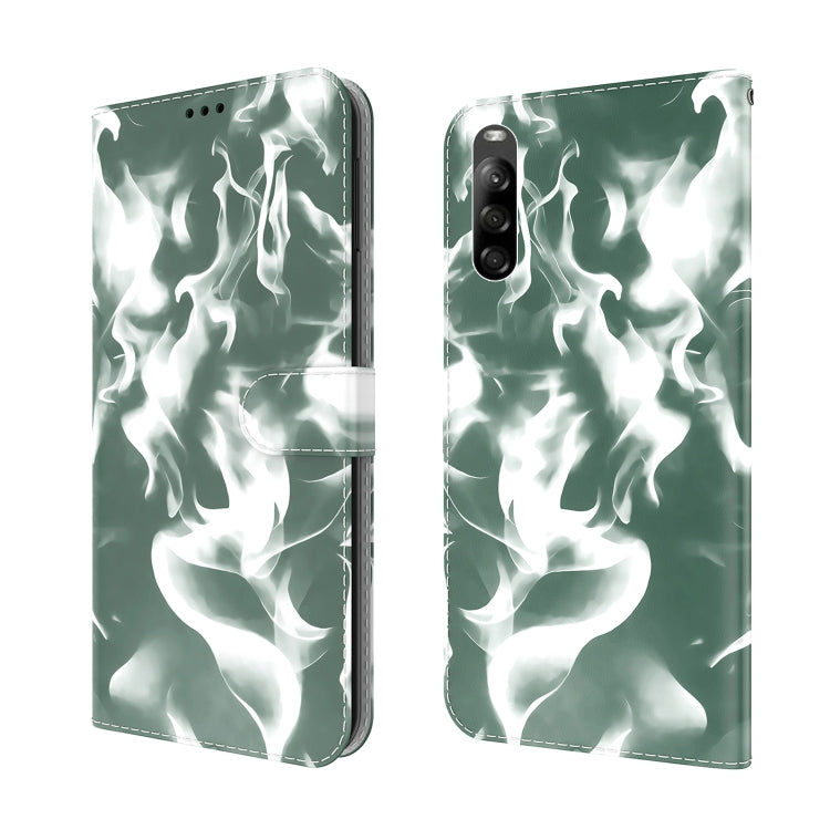 For Sony Xperia L4 Cloud Fog Pattern Horizontal Flip Leather Case with Holder & Card Slot & Wallet