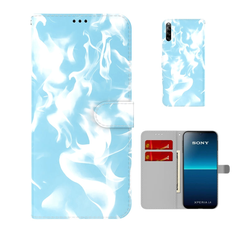 For Sony Xperia L4 Cloud Fog Pattern Horizontal Flip Leather Case with Holder & Card Slot & Wallet