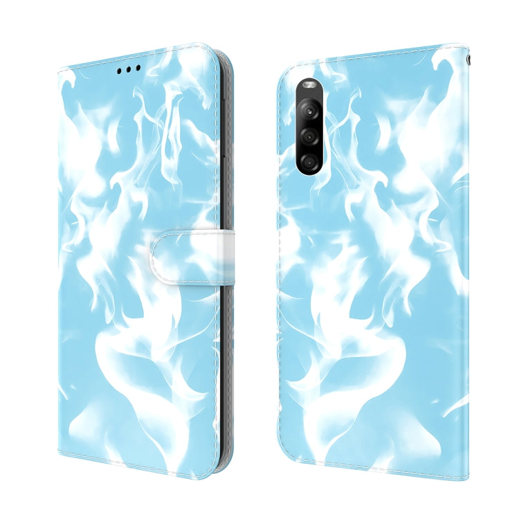 For Sony Xperia L4 Cloud Fog Pattern Horizontal Flip Leather Case with Holder & Card Slot & Wallet