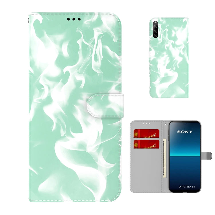 For Sony Xperia L4 Cloud Fog Pattern Horizontal Flip Leather Case with Holder & Card Slot & Wallet
