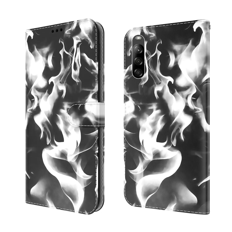 For Sony Xperia L4 Cloud Fog Pattern Horizontal Flip Leather Case with Holder & Card Slot & Wallet