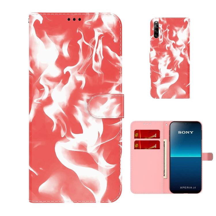 For Sony Xperia L4 Cloud Fog Pattern Horizontal Flip Leather Case with Holder & Card Slot & Wallet